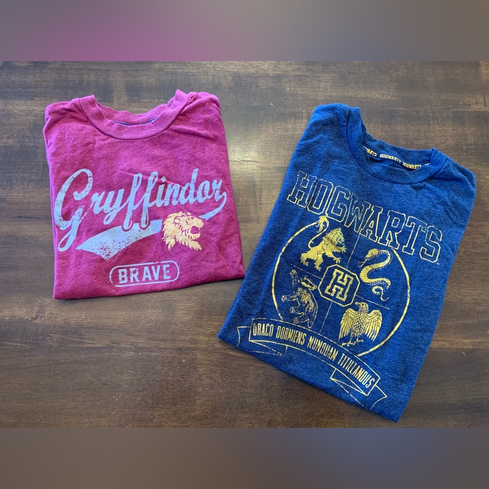 2 Harry Potter graphic t-shirts.